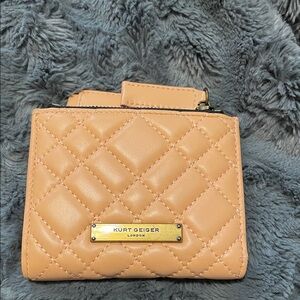 Kurt Geiger Peach Quilted Wallet
